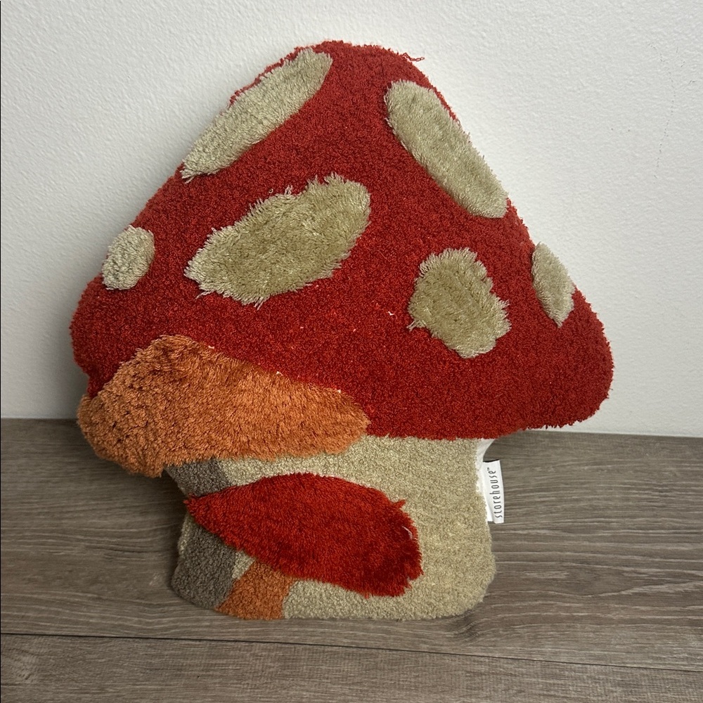 Storehouse Mushroom Throw Pillow Cottagecore